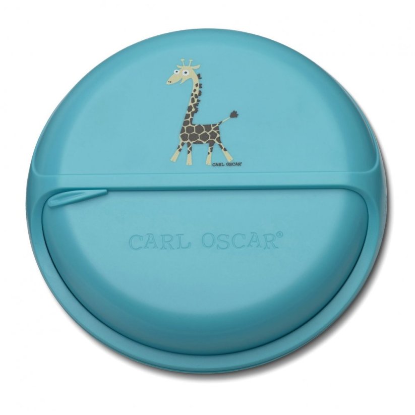 CARL OSCAR disk SNACKDISC™ ŽIRAFKA modrá | 15 cm
