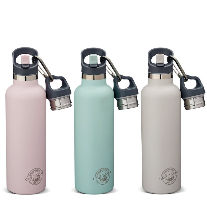 Termofľaša antikor eco CARL OSCAR 700ml PINK s antikor slamkou