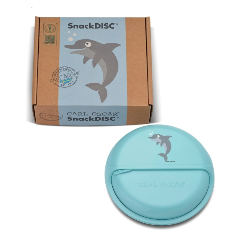 CARL OSCAR disk SNACKDISC™ DELFÍN bledomodrá | 15 cm