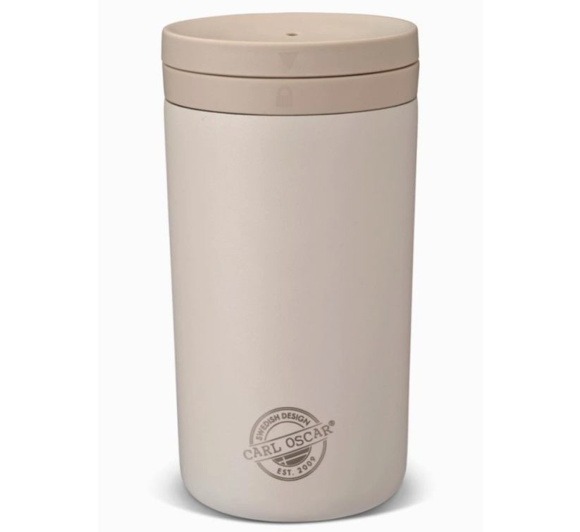Termopohár antikor eco CARL OSCAR 400ml termohrnček s vrchnákom bledošedý