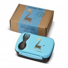CARL OSCAR N'ICE BOX na jedlo s chladiacim diskom ŽIRAFKA modrá