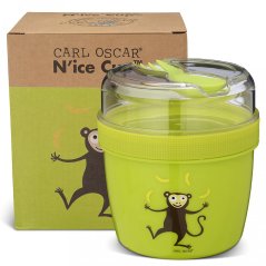 CARL OSCAR N'ICE CUP dóza na jedlo s chladiacim diskom OPIČKA zelená