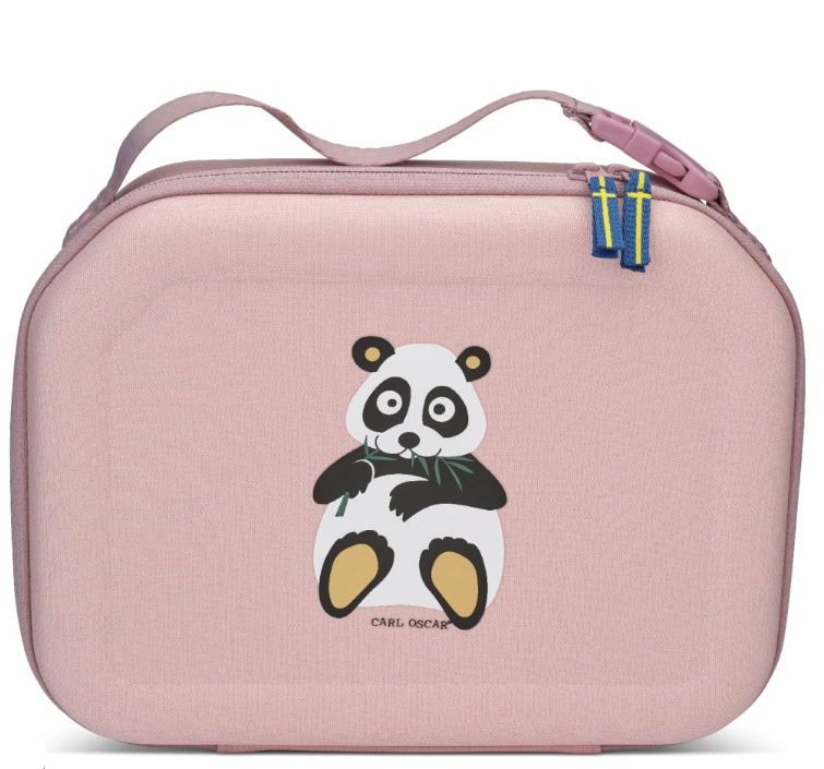 CARL OSCAR PACK N' SNACK™ kufríková termotaška PANDA bledoružová