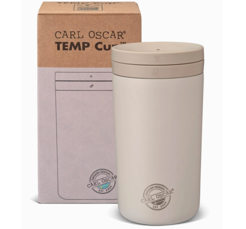 Termopohár antikor eco CARL OSCAR 400ml termohrnček s vrchnákom bledošedý