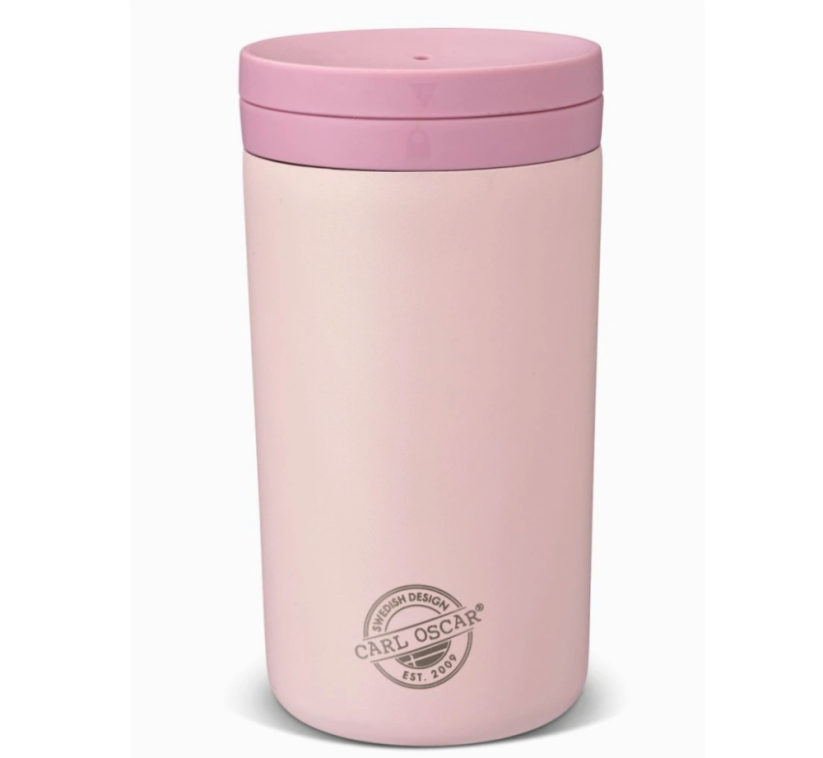 Termopohár antikor eco CARL OSCAR 400ml termohrnček s vrchnákom bledoružový