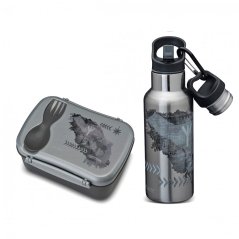 set CARL OSCAR TERMOfľaša antikor eco 500ml a N’ICE BOX na jedlo s chladiacim diskom STRENGHT wisdom