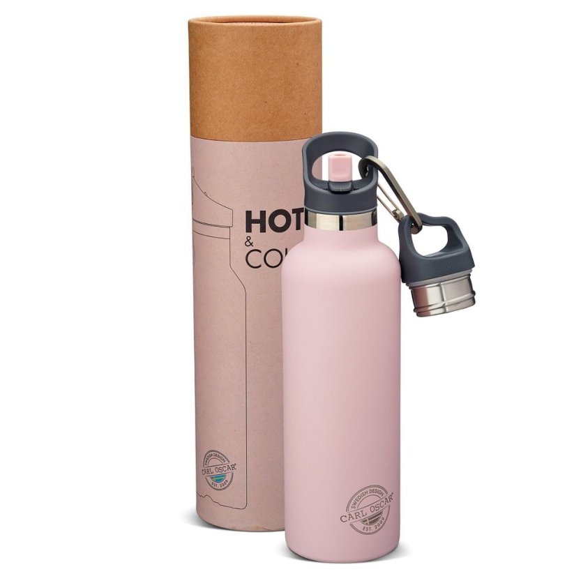 Termofľaša antikor eco CARL OSCAR 700ml PINK s antikor slamkou