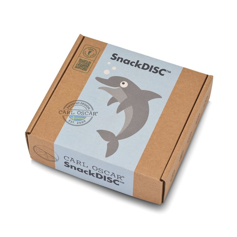 CARL OSCAR disk SNACKDISC™ DELFÍN bledomodrá | 15 cm