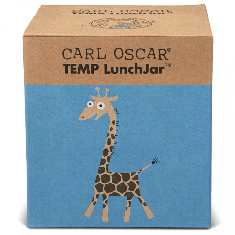 CARL OSCAR TERMO vákuová dóza ŽIRAFKA modrá