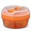 CARL OSCAR N'ICE CUP dóza na snack s chladiacim diskom oranžová