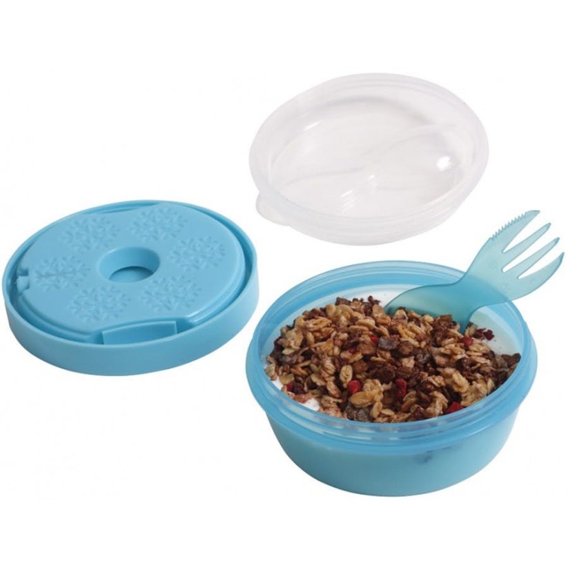 CARL OSCAR N'ICE CUP dóza na snack s chladiacim diskom modrá