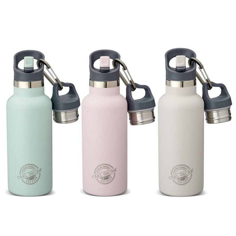 Termofľaša antikor eco CARL OSCAR 500 ml PINK s antikor slamkou