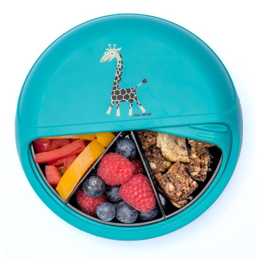 CARL OSCAR disk SNACKDISC™ ŽIRAFKA modrá | 15 cm