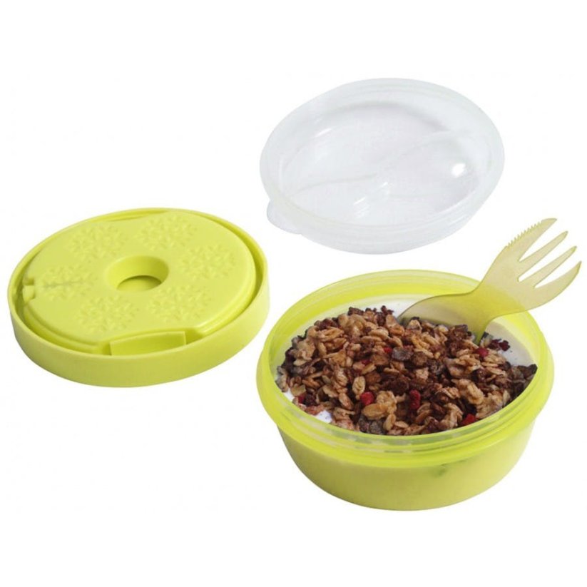 CARL OSCAR N'ICE CUP dóza na snack s chladiacim diskom zelená