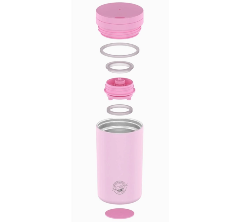 Termopohár antikor eco CARL OSCAR 400ml termohrnček s vrchnákom bledoružový