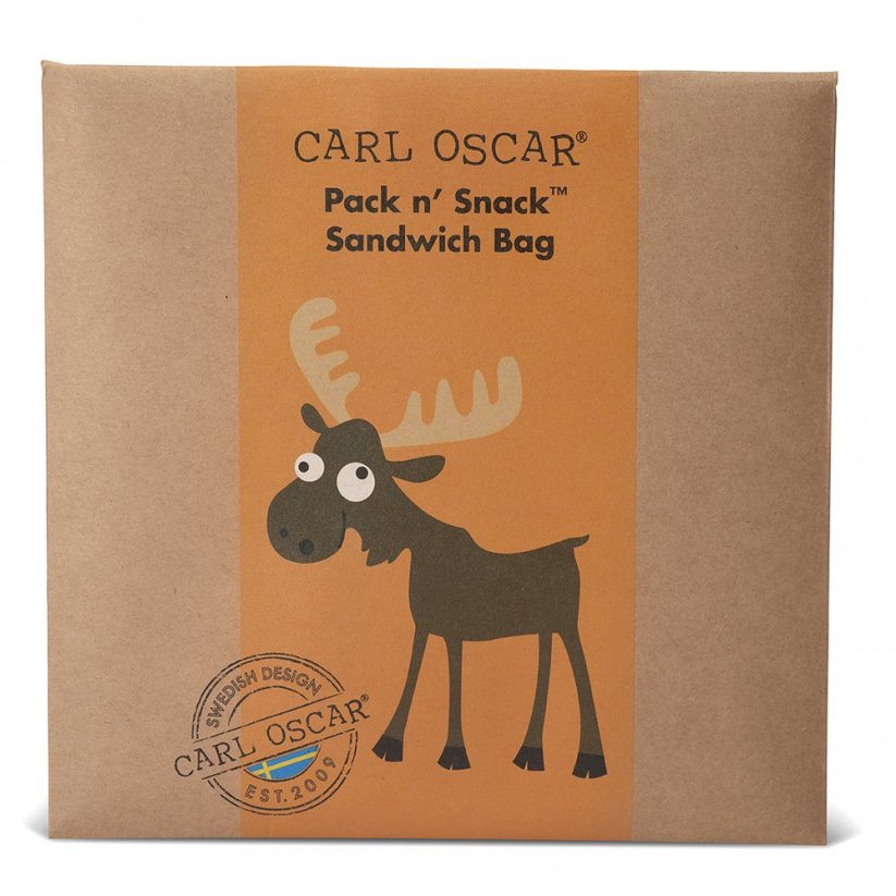 CARL OSCAR PACK N' SNACK™ obal na sendvič a ovocie SOBÍK oranžová