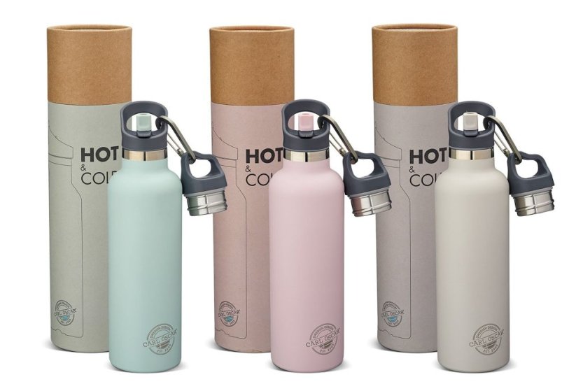 Termofľaša antikor eco CARL OSCAR 700ml PINK s antikor slamkou