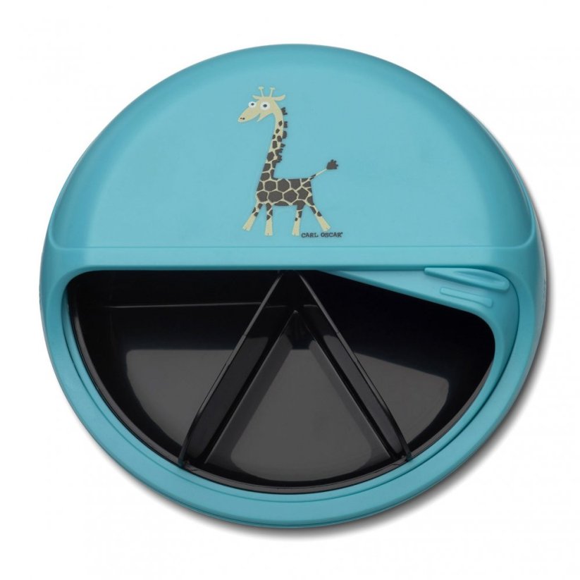 CARL OSCAR disk SNACKDISC™ ŽIRAFKA modrá | 15 cm