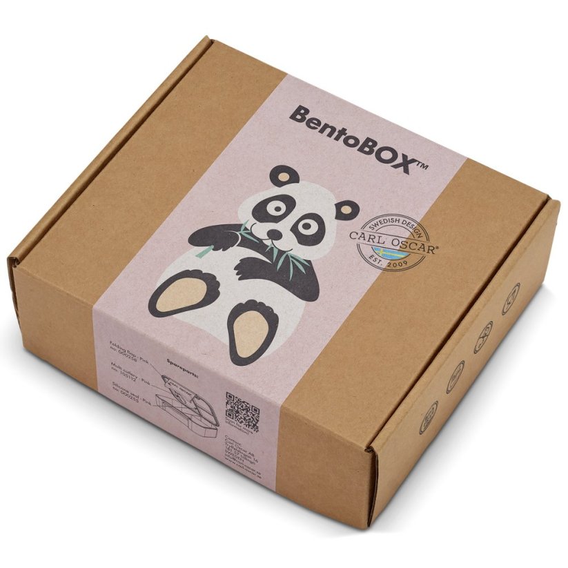 CARL OSCAR BENTOBOX™ PANDA bledoružová