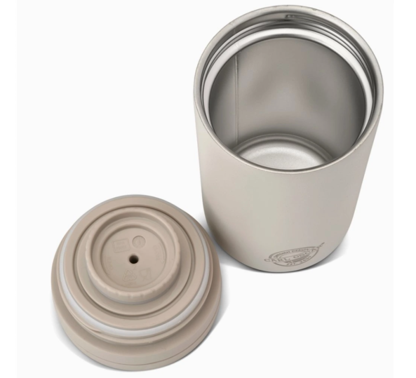 Termopohár antikor eco CARL OSCAR 400ml termohrnček s vrchnákom bledošedý